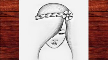 Kolay Üzgün Kız Çizimi - Güzel Kız Nasıl Çizilir - Karakalem Çizimleri 2023 ( Easy Girl Drawing )