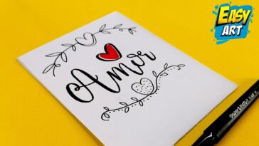 Letras BONITAS - Como Dibujar Amor en Letra CURSIVA  MANUSCRITA - como hacer letras cursiva