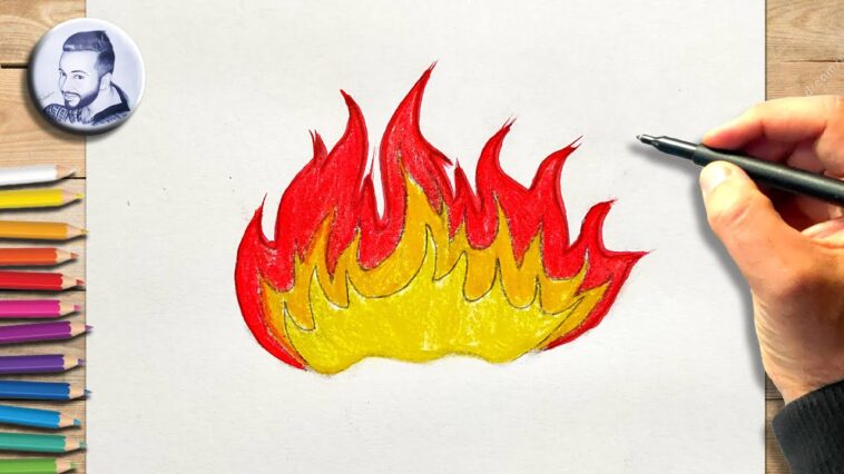 Tuto comment dessiner des flammes de feu facile