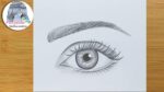 Un moyen facile de dessiner un œil réaliste pour les débutants étape par étape (en utilisant seulement 1 crayon)