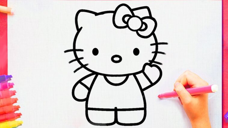 comment dessiner HELLO KITTY