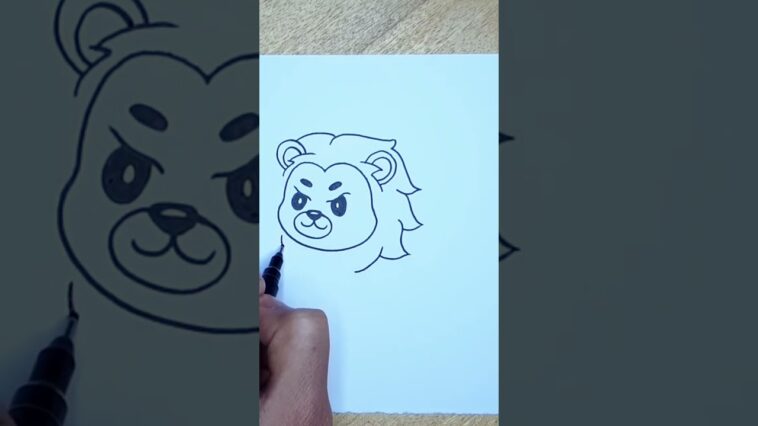 comment dessiner un lion facilement