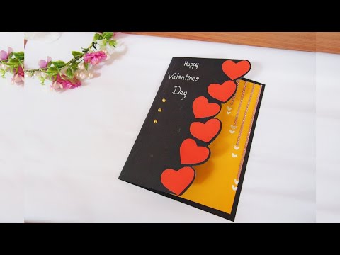 ทำการ์ดวาเลนไทน์ภาษาอังกฤษ | Beautiful Handmade Valentine Day Card Idea