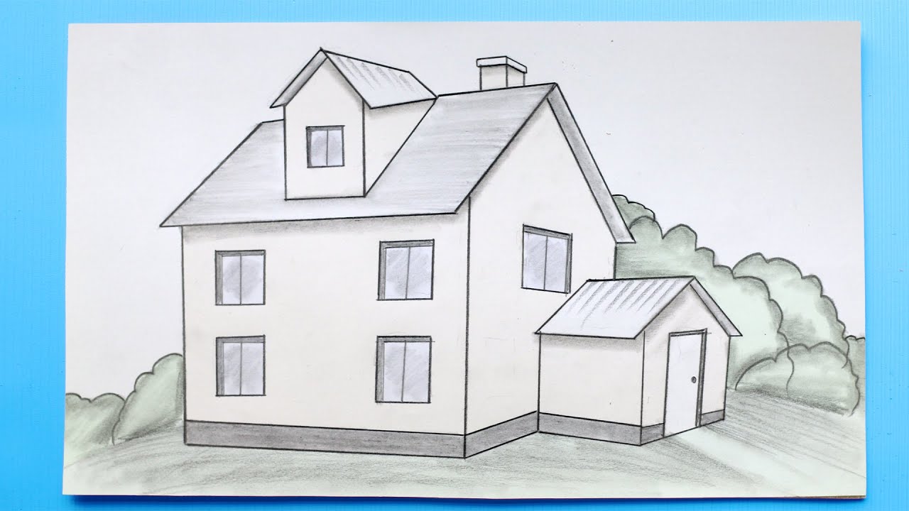 Dibujo De Casa Sencilla Como Dibujar Una Casa Paso A Paso Facil